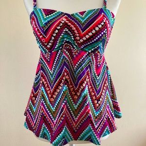 CARIBBEAN JOE TANKINI SWIMTOP